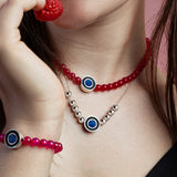 Berries Slush Silver Necklace