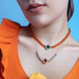 Papaya Slush Silver Necklace