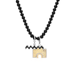 Customizable Nuba Charm Onyx Necklace