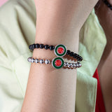 Watermelon Slush Silver Bracelet