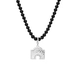 Customizable Nuba Charm Onyx Necklace