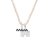 Customizable Nuba Charm Pearl Necklace