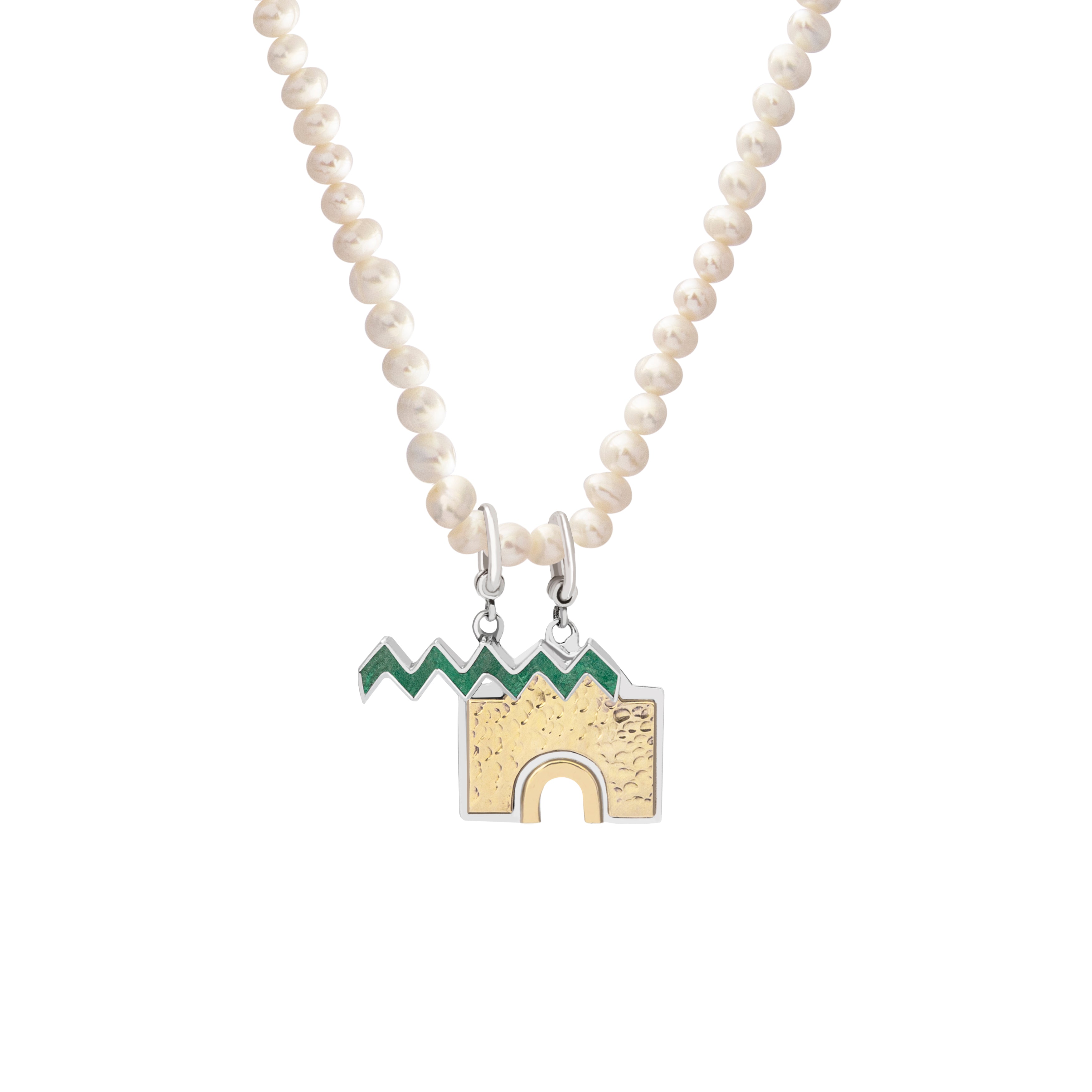 Nuba Charm Pearl Necklace