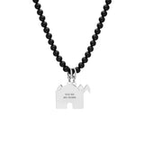Customizable Nuba Charm Onyx Necklace