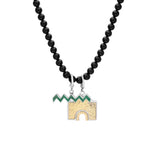 Customizable Nuba Charm Onyx Necklace