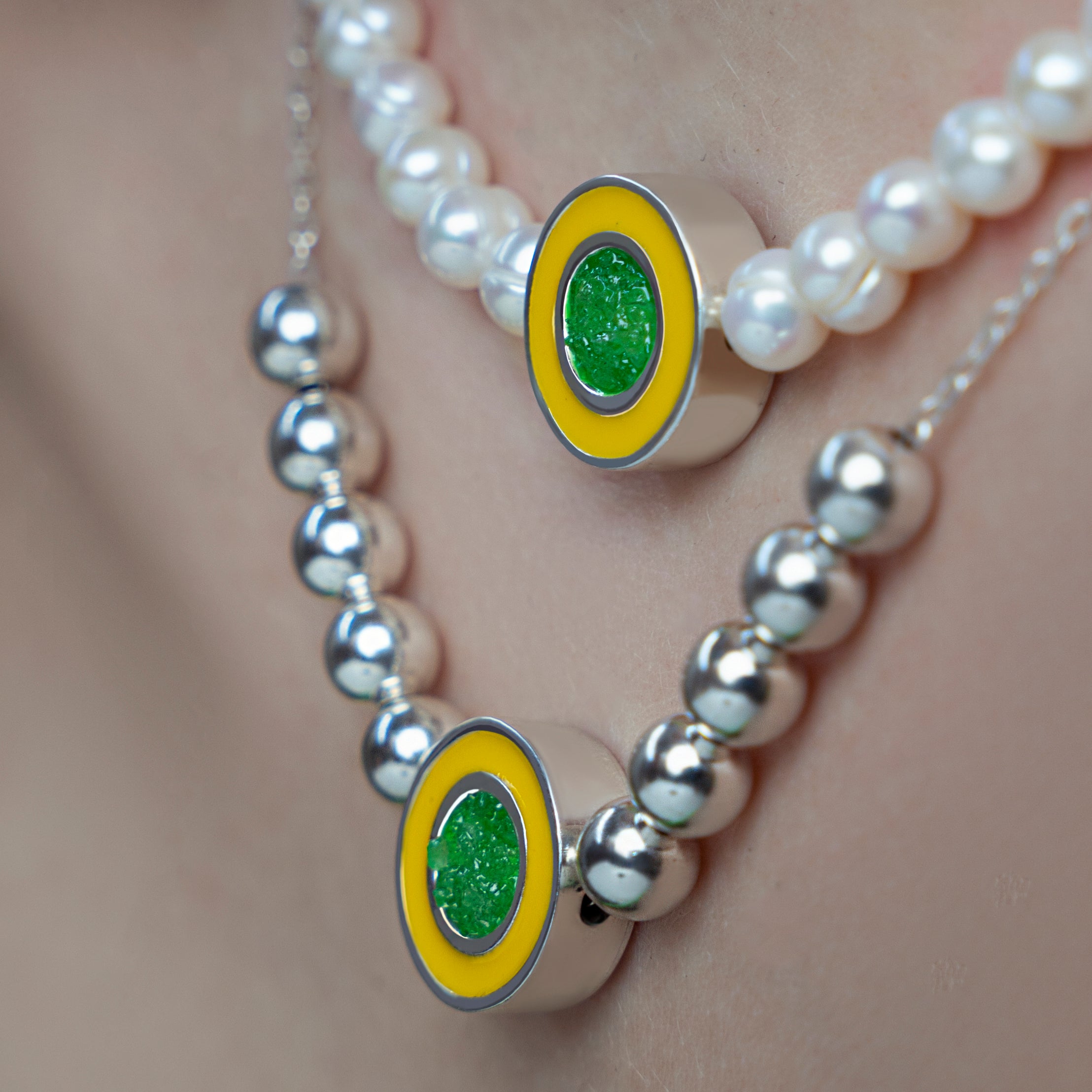 Lemon-Mint Slush Necklace