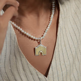 Customizable Nuba Charm Pearl Necklace