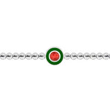 Watermelon Slush Silver Bracelet