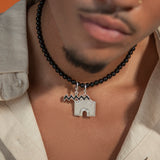Customizable Nuba Charm Onyx Necklace