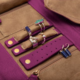 Fuschia Akeela Travel Jewelry Wallet