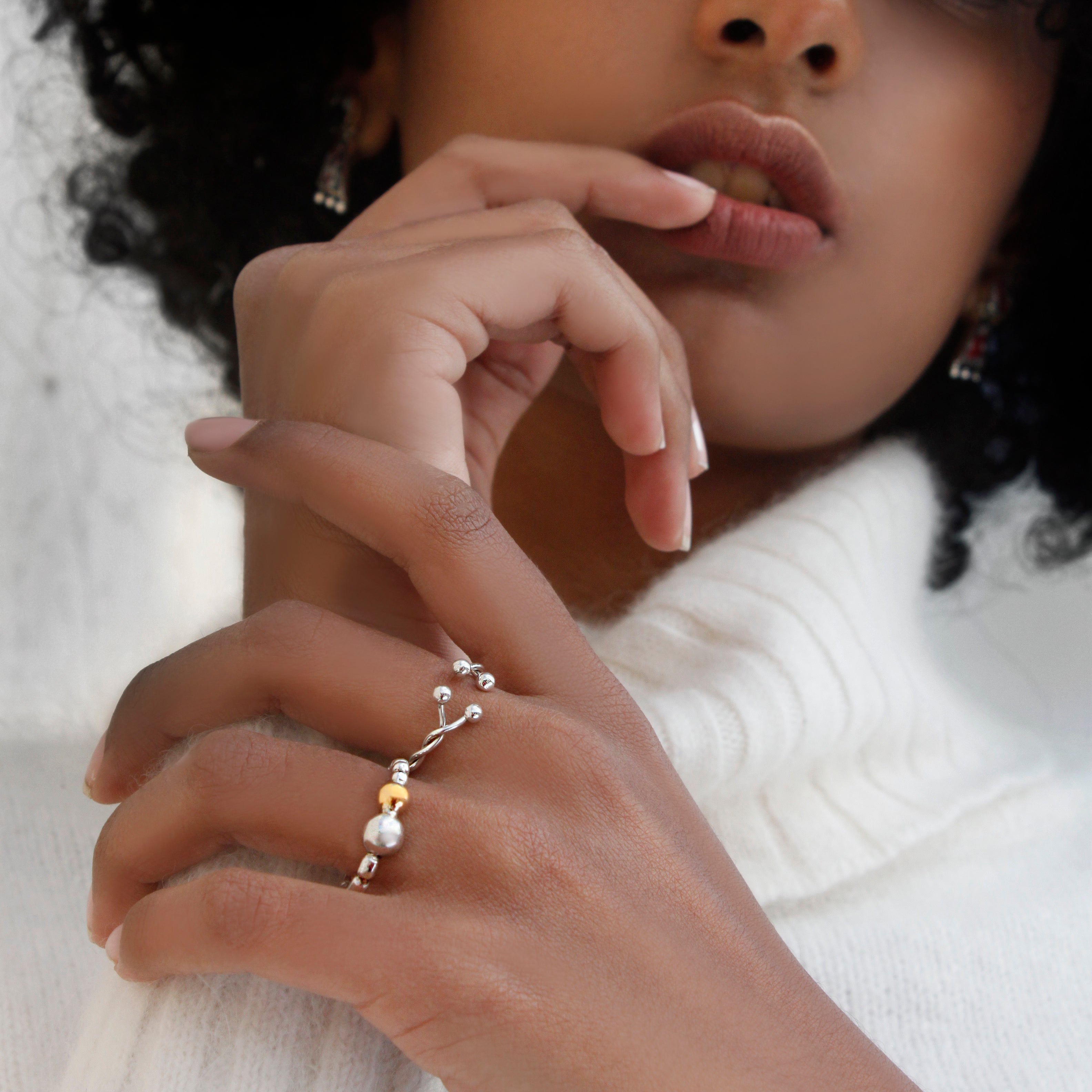 Golden Speck Ring