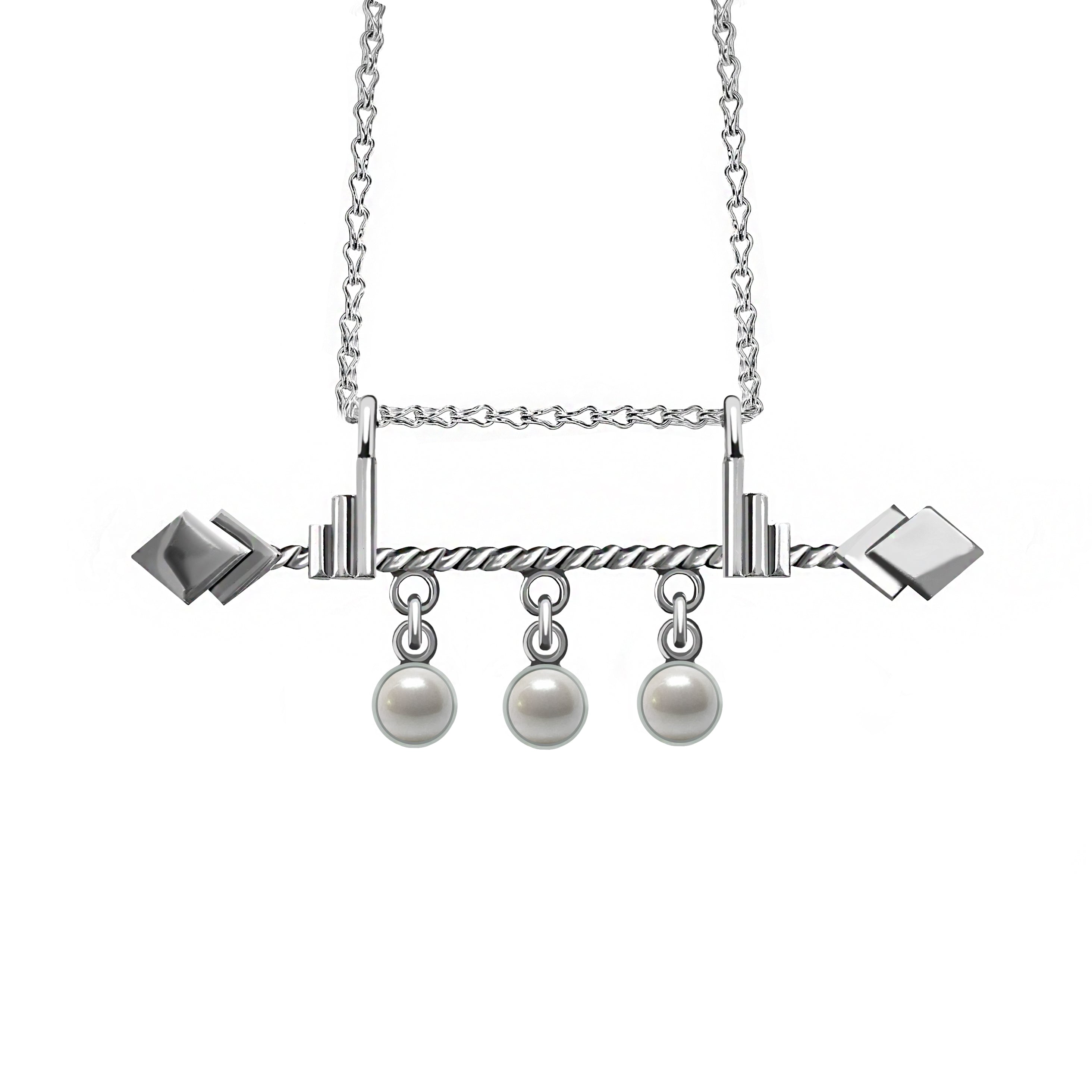 Diagonal Rising Necklace