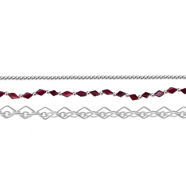 Imprint Anklet Stack