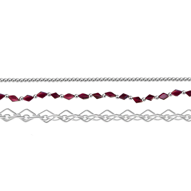 Imprint Anklet Stack