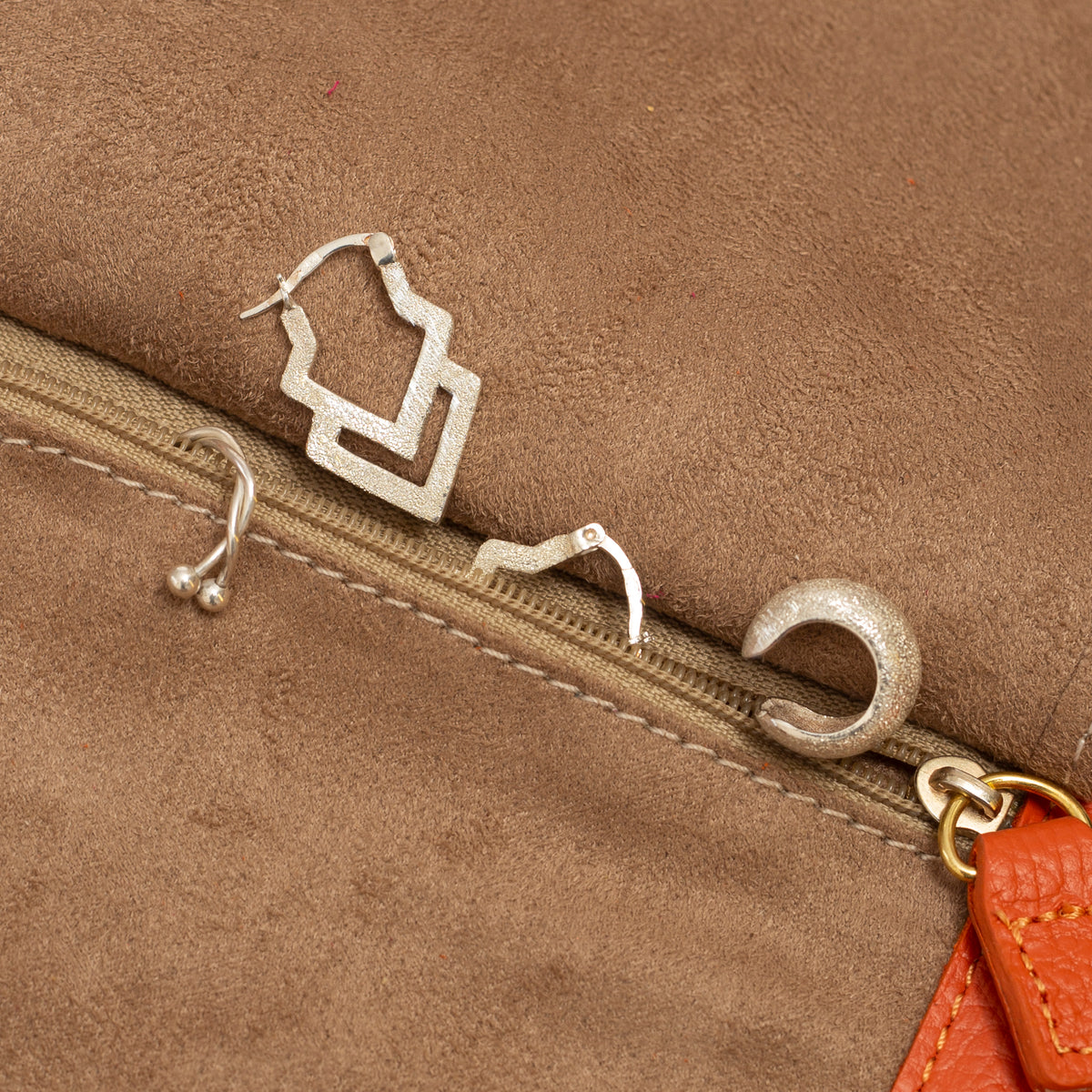 Orange Akeela Travel Jewelry Wallet