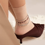 Imprint Anklet Stack