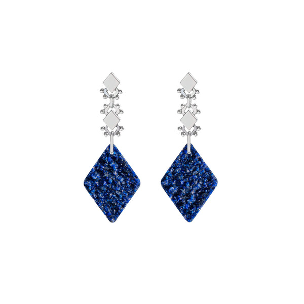 Amazigh Lapis Statement Earrings