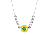 Lemon-Mint Slush Silver Necklace