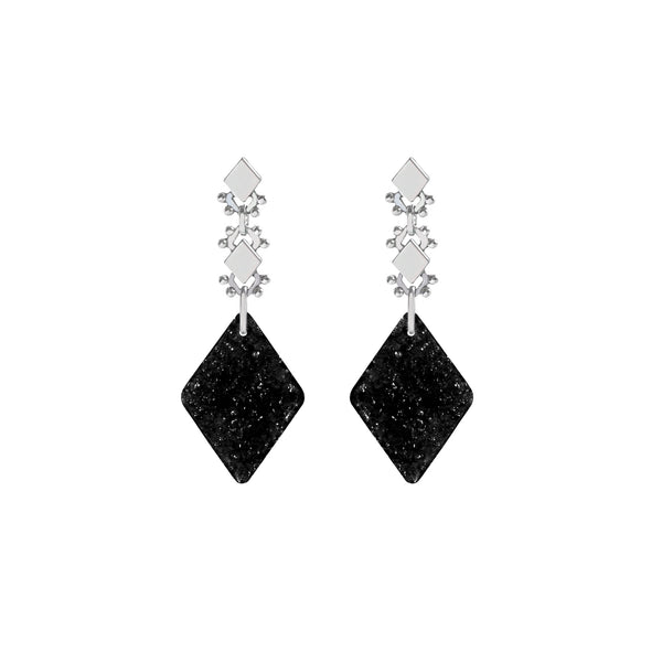 Amazigh Onyx Statement Earrings