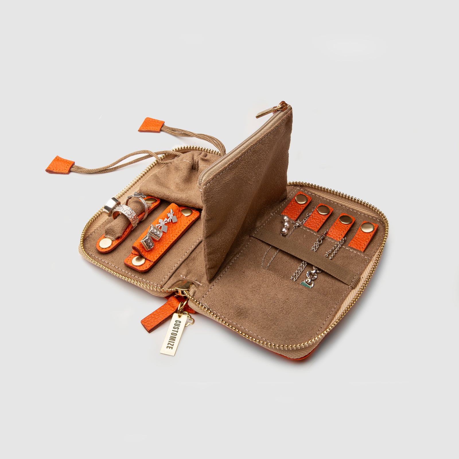 Orange Mini Jewelry Wallet – SANDBOX Jewelry