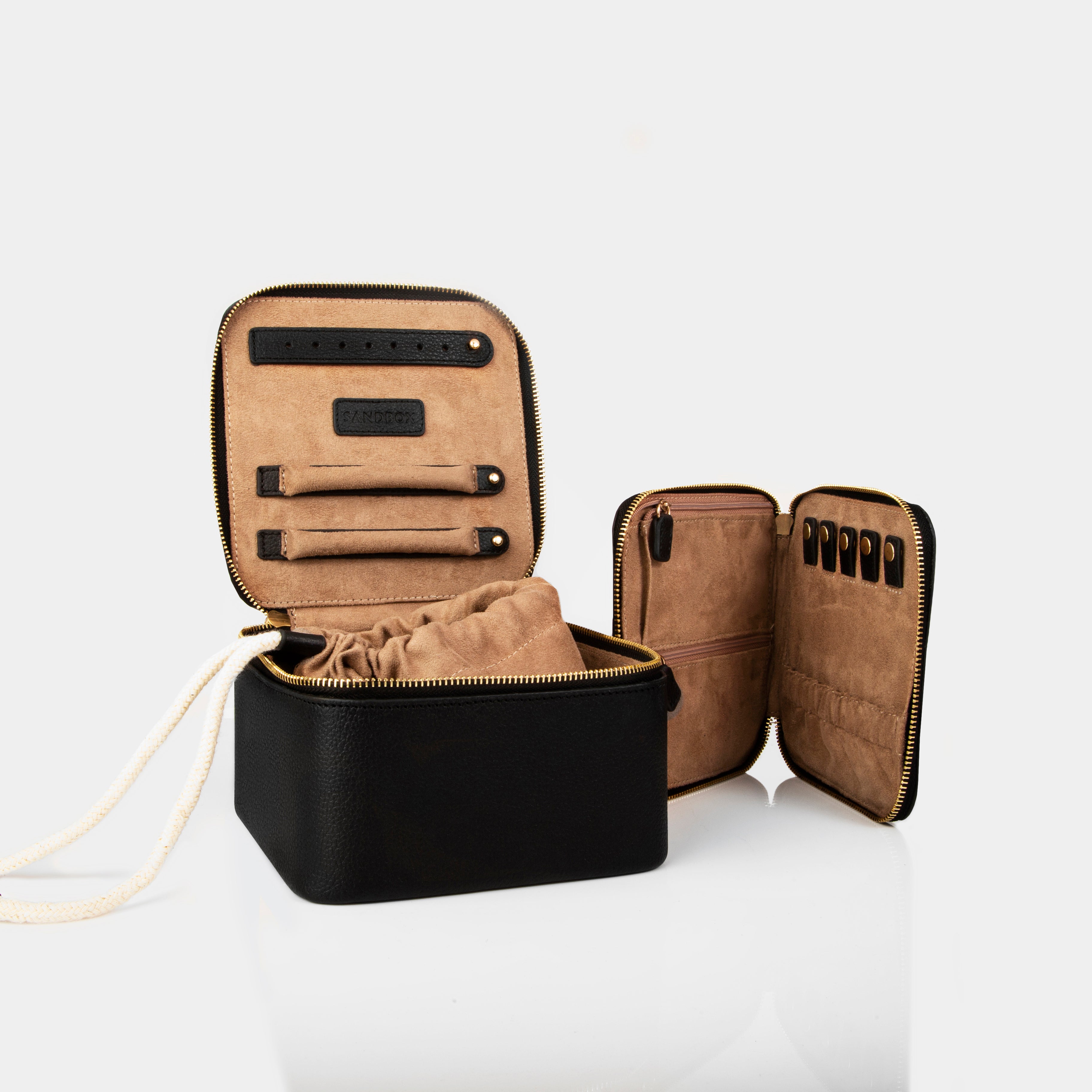 Akeela Travel Jewelry Box Set (Black)