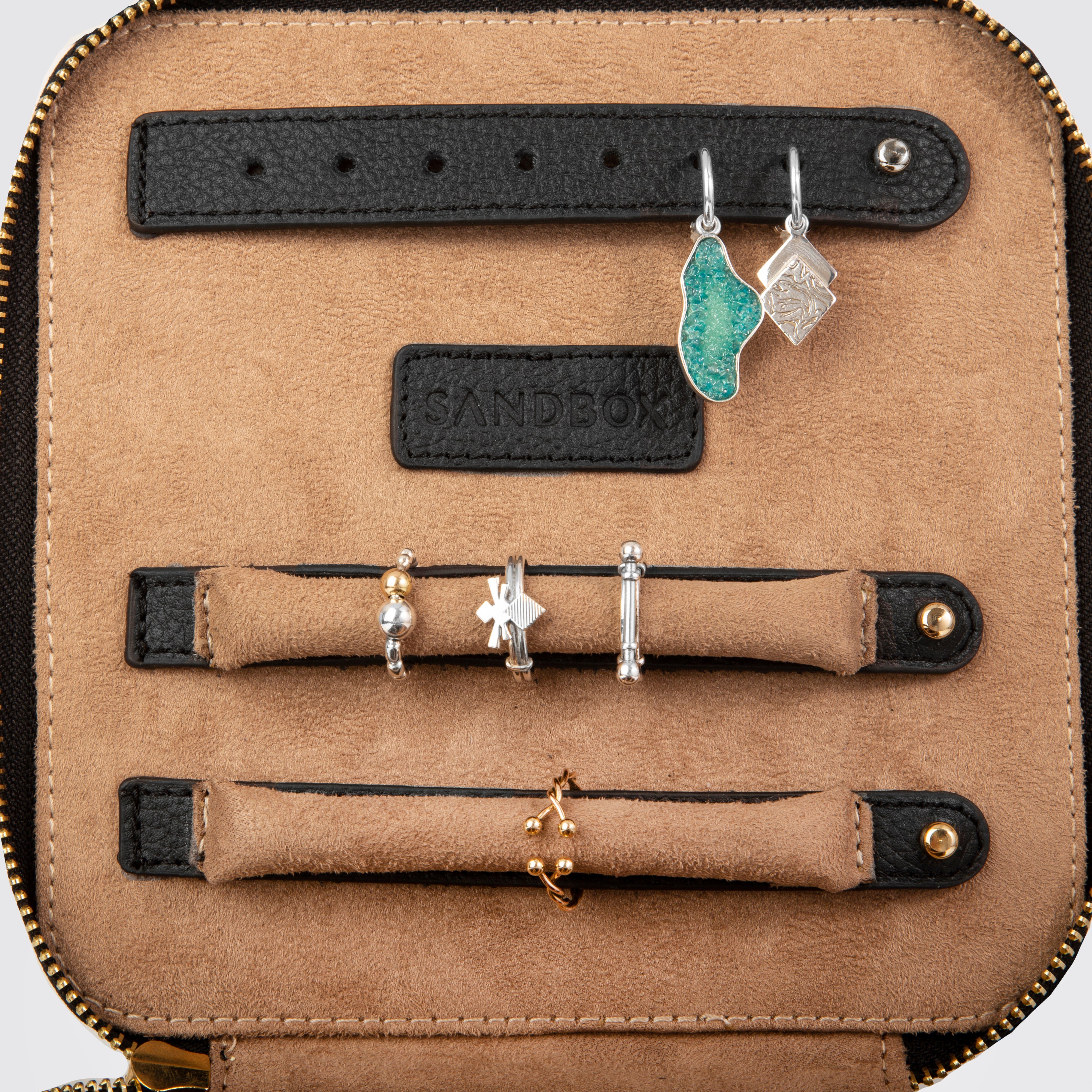 Akeela Travel Jewelry Box Set (Black)