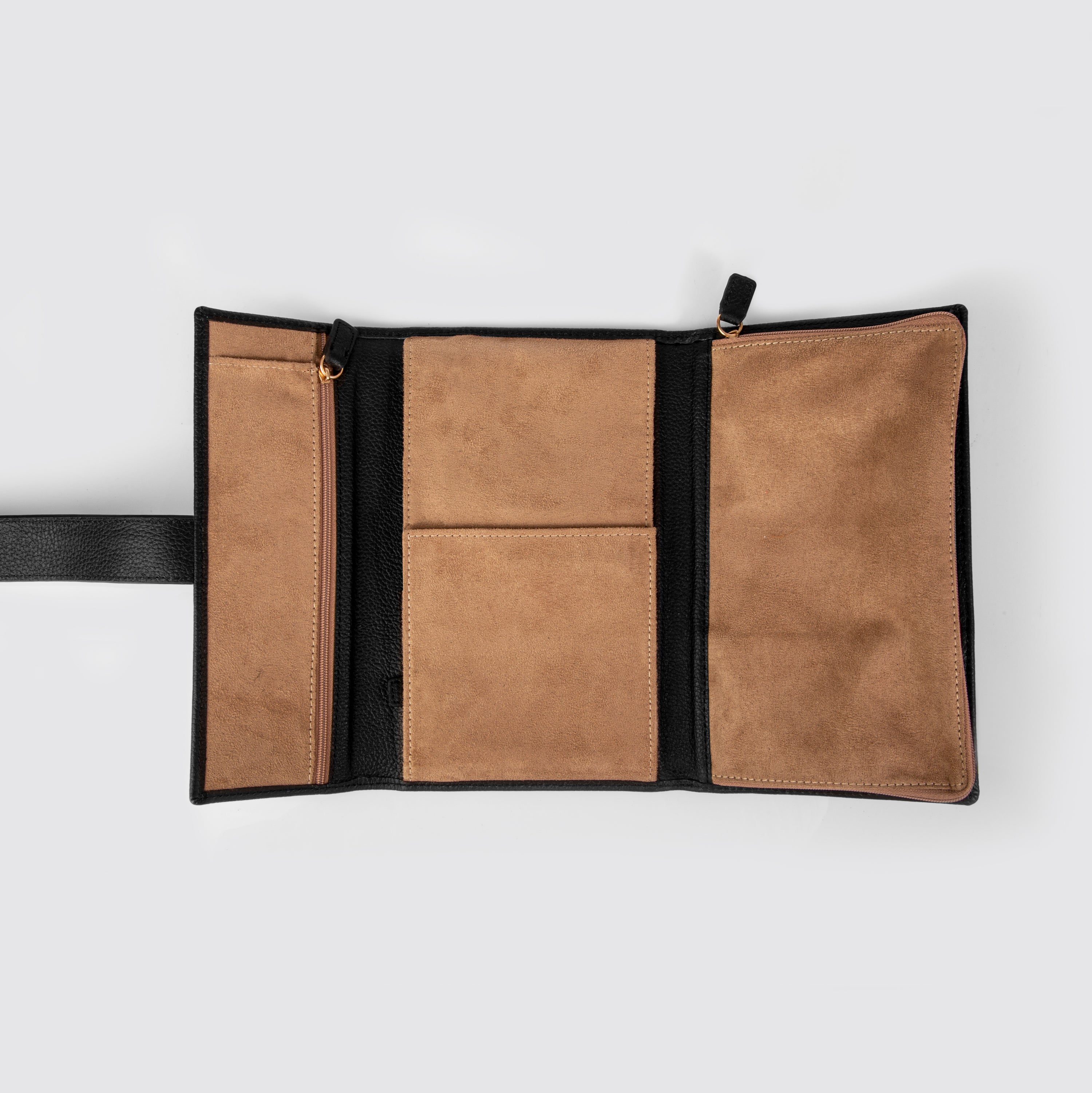 Black Akeela Travel Jewelry Wallet