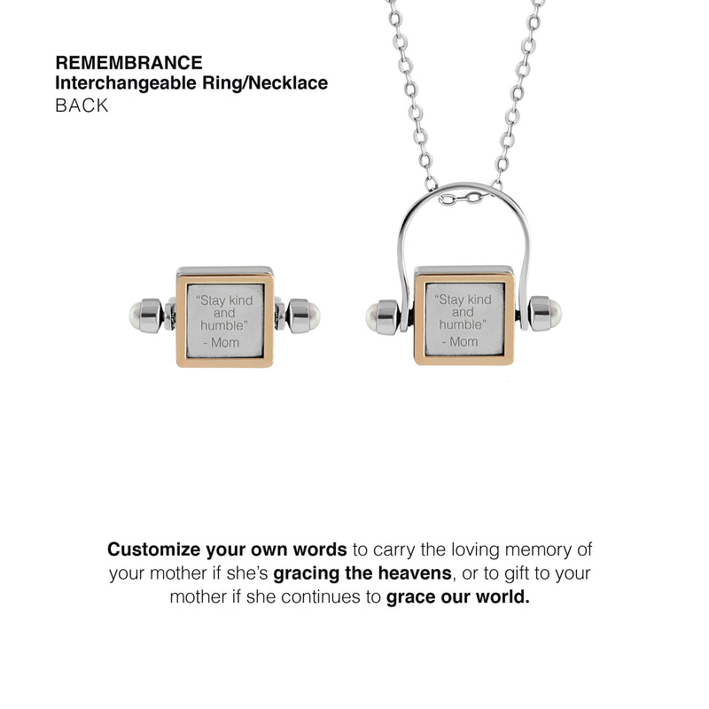 Remembrance Interchangeable Ring/Necklace
